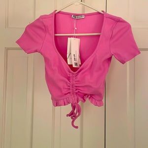 Light Pink Zara Crop Top